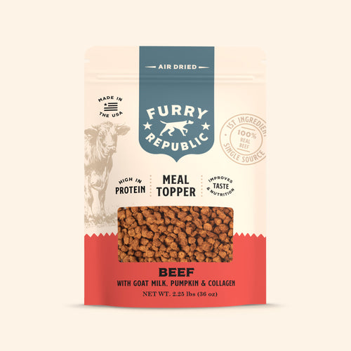 Furry Republic Beef topper packaging