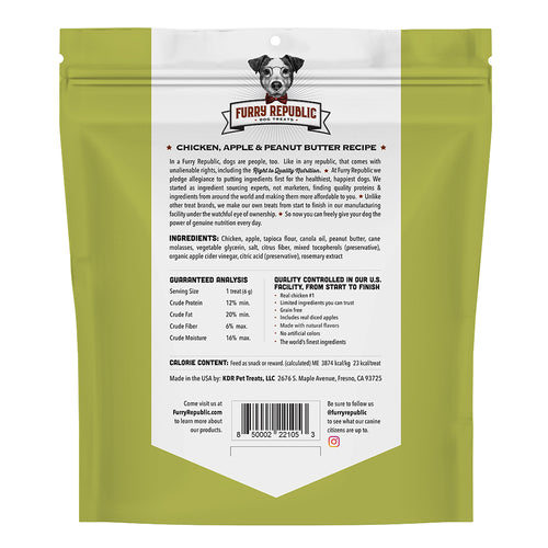 Chicken, apple, & peanut butter recipe bones